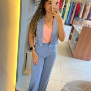 CONJUNTO COLETE AZUL M